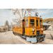 Williston Forge Ljussi Mallorca Train On Canvas by Nathan Larson Print Canvas in Orange | 20 H x 30 W x 1.25 D in | Wayfair