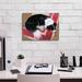 Red Barrel Studio® 'Dog On A Rug' By Durwood Coffey, Canvas Wall Art, 16"X12" redCanvas | 12 H x 16 W x 0.75 D in | Wayfair