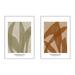 Birch Lane™ Zabini 3 & 4 Framed On Canvas 2 Pieces Print Canvas in Brown/Green | 20 H x 14 W x 1.25 D in | Wayfair 7C0BF7D962DB4FA698399AAC23C75A97
