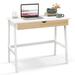 Costway Wooden Computer Desk with Drawer for Home Office
