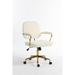 Teddy Velvet Makeup Office Desk Chair Bling Desk,Cute Vanity Chair with Side Arms and Wheels 360°,Bling Desk Nail Desk