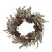 Transpac Artificial 24 in. Multicolor Christmas Frosted Acorn and Berry Wreath - Green/Brown/Red