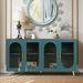 Accent Storage Cabinet, Kitchen Sideboard Cabinet with Glass Doors, Sideboard Buffet Table TV Stand Console Table