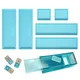 Boîte de rangement de dominos moule de résine époxy moule de conteneur en Silicone outils de
