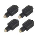 4X Mini Optical Audio Adapter 3.5MM Female to Digital Toslink Male Plug for Amplifier