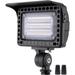 Chictail 7W Outdoor Flood Light LED Die-cast Aluminum 2700K 670LM 12V Low Voltage Waterproof Light Landscape Fixture with Adjustable Angle Arm and Rotating Lamp Shades