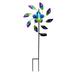 Miuline Peacock Solar Windmill Spinner Metal Solar Light For Garden Decor Yard Windmills