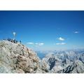 Outlook Rock Panorama Summit Zugspitze Great - Laminated Poster Print - 20 Inch by 30 Inch with Bright Colors and Vivid Imagery