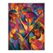 Abstract Latino Pop Festival Dance Music South America Colourful Bright Bold Painting Rhythm Body Energy Theatre Arts Artwork Large Wall Art Poster Print Thick Paper 18X24 Inch