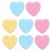8pcs Heart Shaped Self-Stick Notes Adhesive Sticker Notepads Stationery Memo Pads