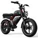 G-Force Adults Electric Bike 20 X4.0 Fat Tire 750W Motor Off-Road E-Bike 48V 20Ah Snow Beach Mountain Bike for Outdoor Cycling - ZM