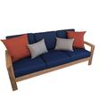 Madras 1 Pc Sofa Set: Sofa With Cushions in Sunbrela Fabric #5439 Canvas Navy