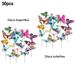 GYZEE 50Ã— Garden Butterflies Stakes And Dragonflies Colourful Stakes Plant Support