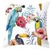 Outdoor Cushion Cover For Garden Furniture Seat Cushions Bench Plant Flower Bird