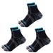 Foot Compression Socks for Men Women Plantar Fasciitis Heel Spurs Pain Venous Running Sports Socks Casual Ankle Sock Gift 3 Pairs Blue-S/M