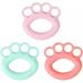 Finger Strengthener Hand Exercisers 3PCS/6PCS Finger Grip Ball Hand Grip Strengthener Four Finger Exerciser Ball for Arthritis Elderly People Adults Kids Hand Therapy Training (Color : Pink (10LB)+