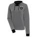 Women's Antigua Black Las Vegas Raiders Axe Bunker Tri-Blend Pullover Hoodie