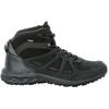 Wanderschuh JACK WOLFSKIN "WOODLAND 2 TEXAPORE MID M", Gr. 44, schwarz, Synthetik, Textil, sportlich, Schuhe, wasserdicht