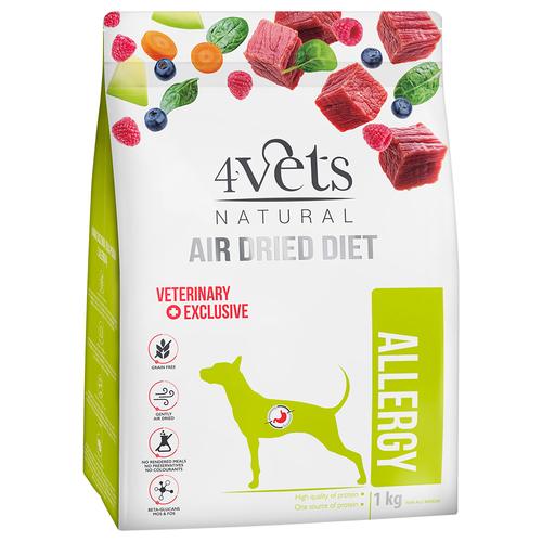 2x 1kg 4Vets Natural Allergy Hundetrockenfutter