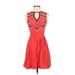 Chloe Oliver Casual Dress: Red Dresses - Women's Size X-Small