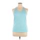 Nike Active Tank Top: Blue Activewear - Women's Size X-Large