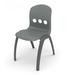 BULLDOG SEATING COMPANY Stacking Patio Dining Side Chair Plastic/Resin in Gray | 33 H x 19 W x 20 D in | Wayfair CA0053-32