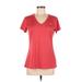 Nike Active T-Shirt: Red Activewear - Women's Size Medium