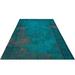 Blue 69" x 112" L Area Rug - Rug N Carpet Atina Rectangle 5'9" X 9'4" Area Rug 111.0 x 69.0 x 1.0 in Wool | 69" W X 112" L | Wayfair