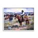 Stupell Industries Cowboy Herding Cattle Ranch Canvas Wall Art Design by Jack Sorenson Wood in Brown | 11 H x 14 W x 1.5 D in | Wayfair
