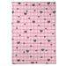 East Urban Home Cats Fleece Throw Microfiber/Fleece/Microfiber/Fleece in Pink/Indigo | 50" W x 60" L | Wayfair FDF9A6C065454355A096A66D73092C6D