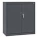 WFX Utility™ Riggleman 20 Gauge Steel Single Storage Cabinet ( 36" H x 36" W x 18" D ) in Gray/Black | 36 H x 36 W x 18 D in | Wayfair