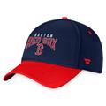 Men's Fanatics Branded Navy/Red Boston Red Sox Stacked Logo Flex Hat