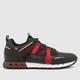 CRUYFF inter lace montserrat 12 trainers in black & red