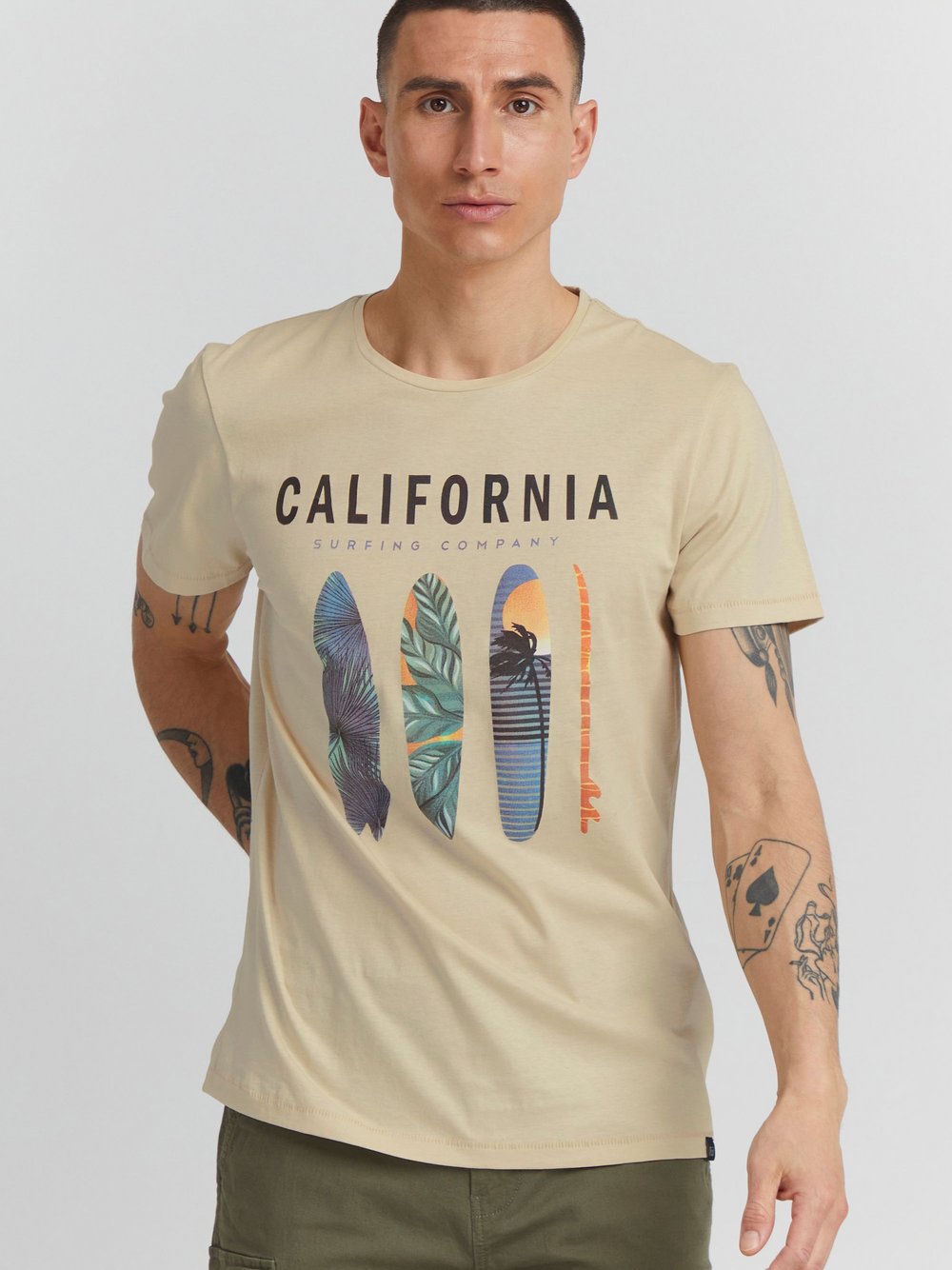 BLEND T-Shirt Herren beige, M Image