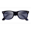 Unisex s wayfarer,wayfarer Striped Blue Acetate Prescription sunglasses - Eyebuydirect s Ray-Ban RB2140