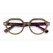 Unisex s round Brown Plastic Prescription eyeglasses - Eyebuydirect s Ray-Ban RB7214 Gina