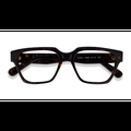 Unisex s square Dark Tortoise Acetate Prescription eyeglasses - Eyebuydirect s Vogue Eyewear VO5511