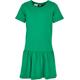 Jerseykleid URBAN CLASSICS "Damen Girls Valance Tee Dress" Gr. 122/128, Normalgrößen, grün (bodegagreen) Mädchen Kleider Jerseykleider