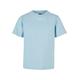 Kurzarmshirt URBAN CLASSICS "Kinder Boys Organic Basic Tee 2-Pack" Gr. 146/152, blau (oceanblue, white) Jungen Shirts T-Shirts