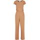 Jumpsuit URBAN CLASSICS "Damen Ladies Rib Wid Leg Jumpsuit" Gr. S, US-Größen, grau (darktaupe) Damen Overalls