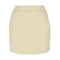 Sommerrock URBAN CLASSICS "Damen Ladies Organic Terry Mini Skirt" Gr. M, gelb (softyellow) Damen Röcke