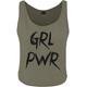 Kurzarmshirt MISTERTEE "Damen Ladies GRL PWR Tank" Gr. XL, grün (olive) Herren Shirts T-Shirts