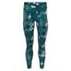 Trainingstights HUMMEL "hmlTE DIGI SANDSTORM AOP MW TIGHTS" Gr. S (36), N-Gr, blau (deep teal) Damen Hosen Sport Leggings