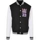 Outdoorjacke MISTERTEE "Herren Haile The King College Jacket" Gr. XL, schwarz-weiß (black, white) Herren Jacken Outdoorjacken