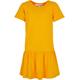 Jerseykleid URBAN CLASSICS "Damen Girls Valance Tee Dress" Gr. 146/152, Normalgrößen, braun (magicmango) Mädchen Kleider Jerseykleider