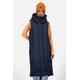 Steppweste ALIFE & KICKIN "JuneAK A Long Vest Damen Steppweste, Weste" Gr. XXL, blau (marine) Damen Westen Steppwesten