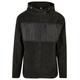 Winterjacke URBAN CLASSICS "Herren Hooded Micro Fleece Jacket" Gr. XL, schwarz (black) Herren Jacken Übergangsjacken