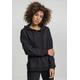 Kapuzenpullover URBAN CLASSICS "Damen Ladies Laced-Up Hoody" Gr. XS, schwarz (black) Damen Pullover Kapuzenpullover