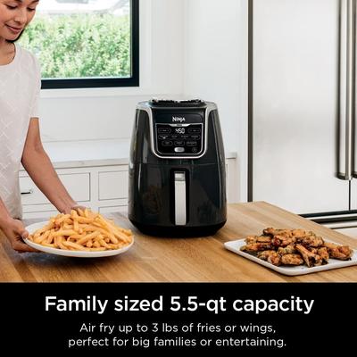 AF161 Max XL Air Fryer that Cooks, Crisps, Roasts, Bakes, Reheats and Dehydrates, with 5.5 Quart Capacity, Grey