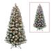 Puleo International 6 ft. Pre-Lit Flocked Montana Pine Artificial Tree